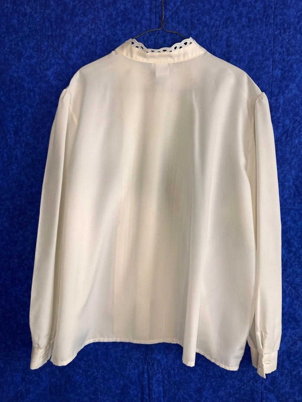 Vintage 80s Set Of 3 Blouses Lace White Cream Victorian Embroidered Women’s 20W - Picture 6 of 14